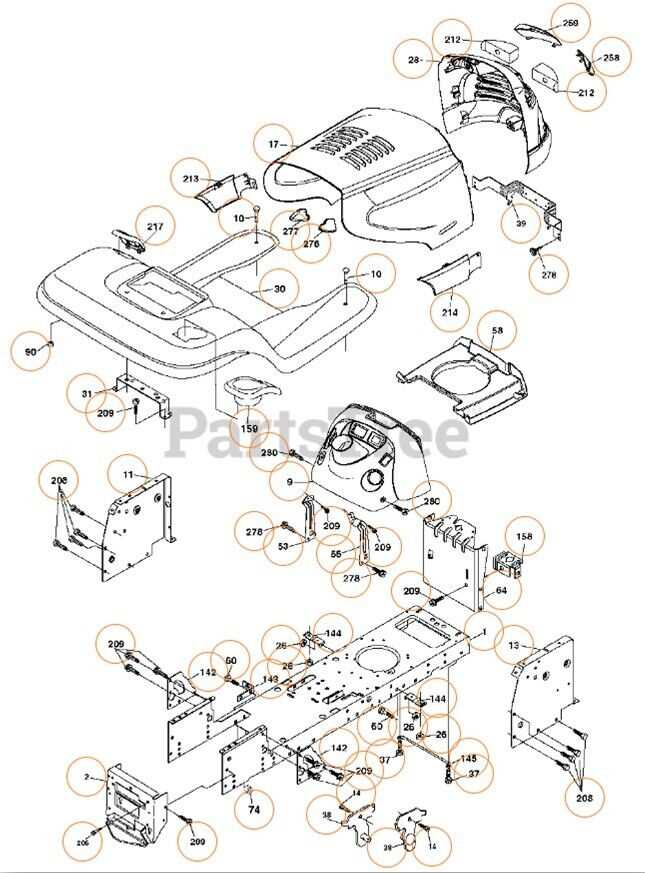 husqvarna yth2454 parts diagram