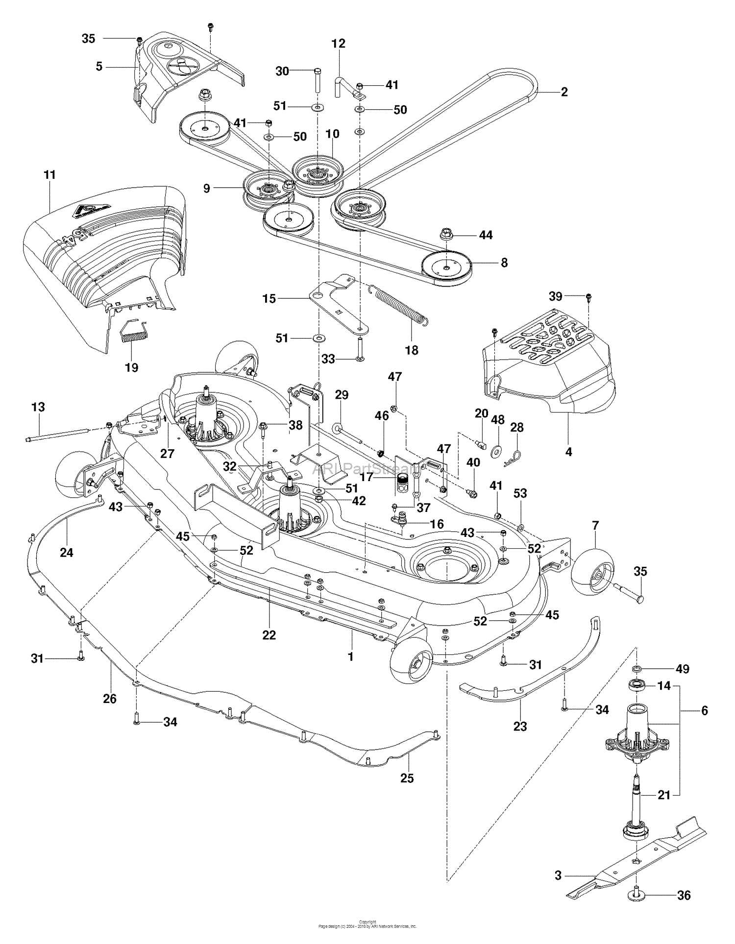 husqvarna z254 parts diagram