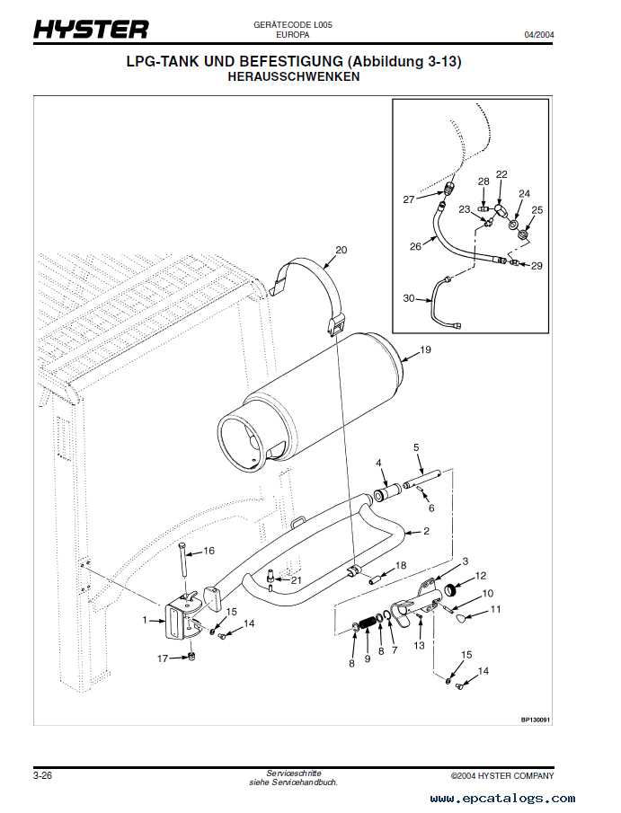 hydraulic hyster forklift parts diagram