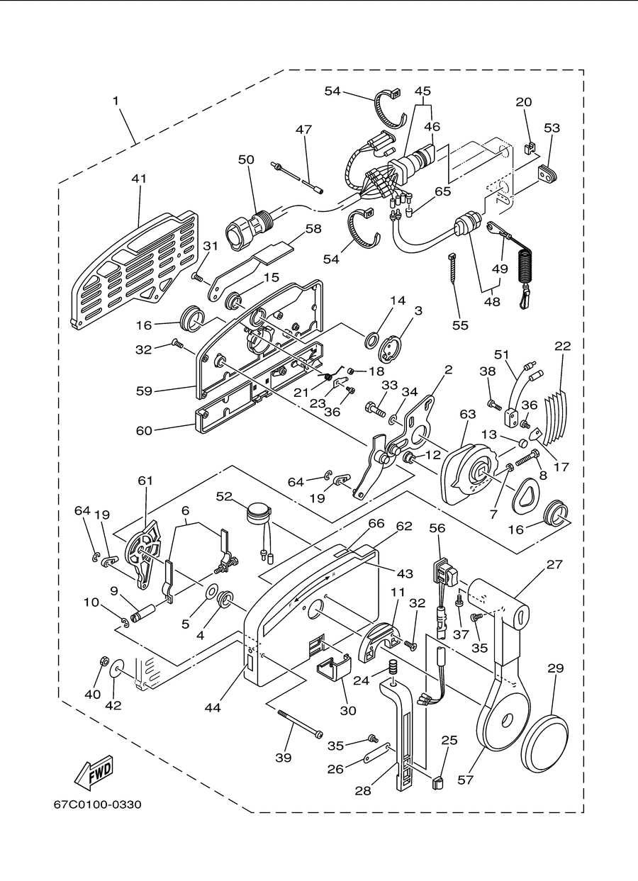 inboard motor parts diagram