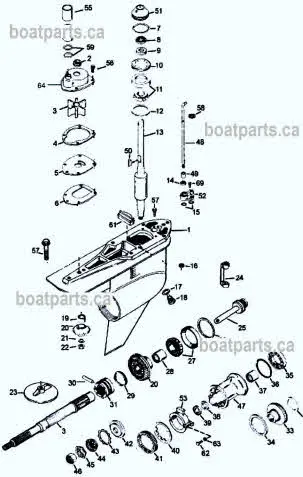 inboard outboard parts diagram