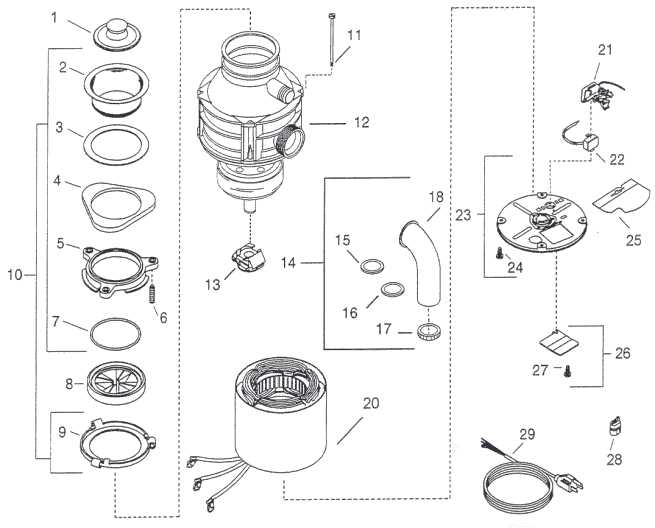 insinkerator parts diagram