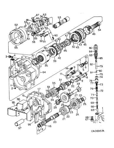 international 1086 pto parts diagram