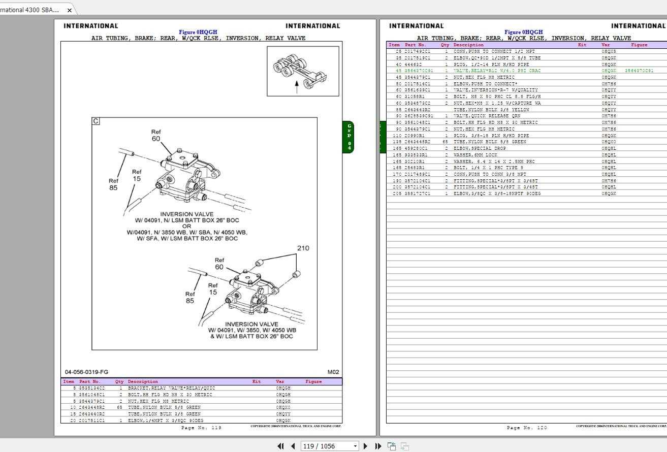 international 4300 parts diagram