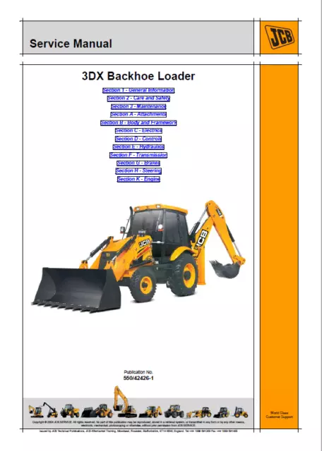 jcb 1400b backhoe parts diagram