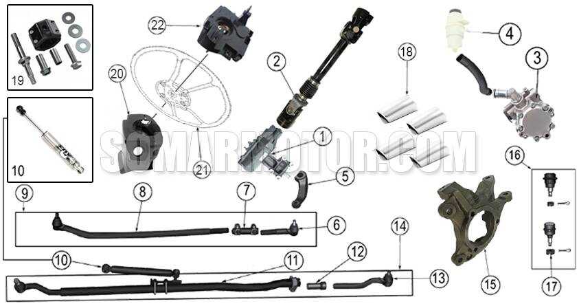 jeep jk steering parts diagram