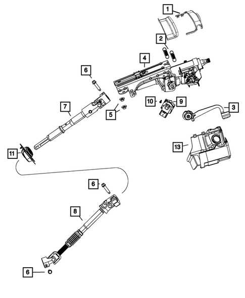 jeep jk steering parts diagram