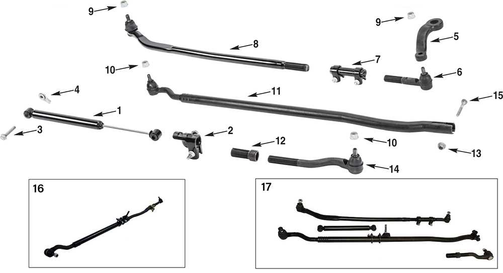 jeep jk steering parts diagram