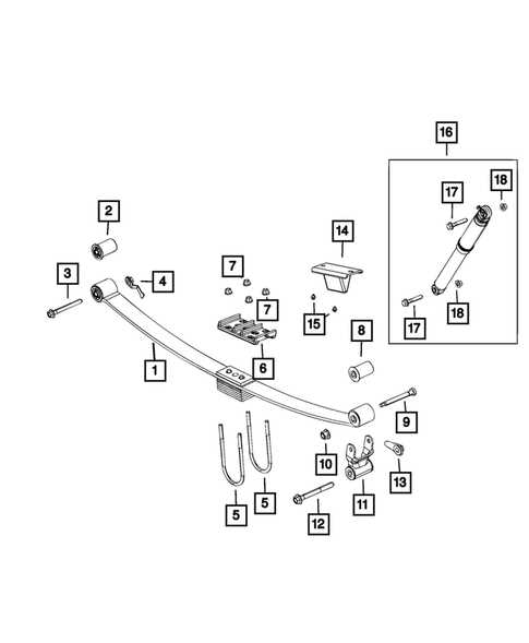 jeep wrangler rear suspension parts diagram