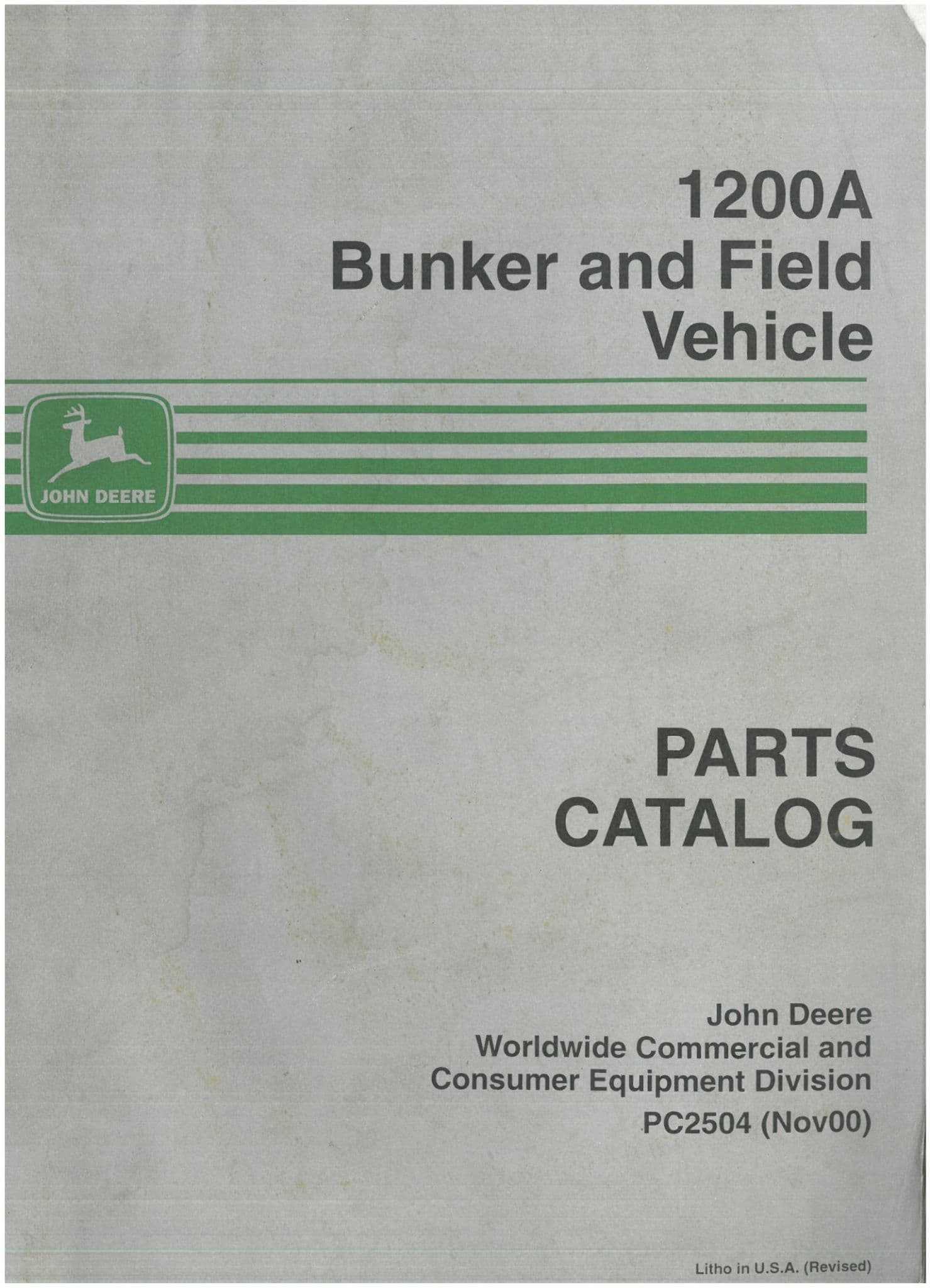 john deere 1200a parts diagram