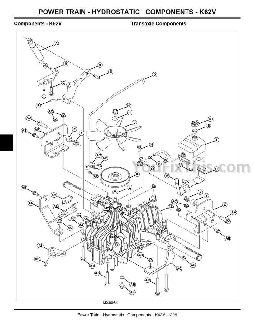 john deere 135 parts diagram