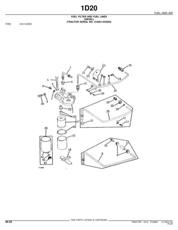 john deere 2010 parts diagram