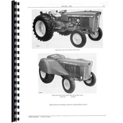 john deere 2020 parts diagram