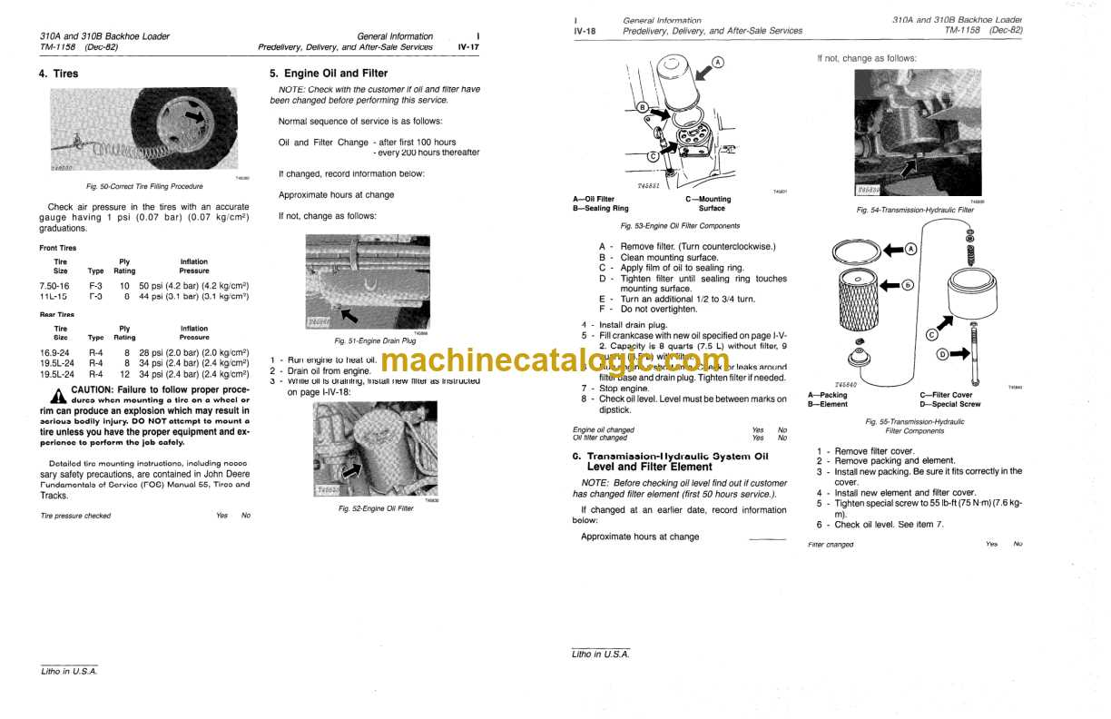 john deere 310a backhoe parts diagram