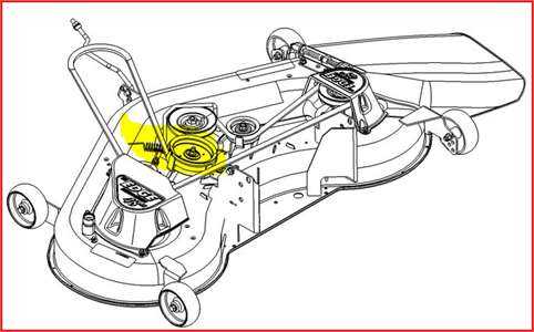 john deere 316 mower deck parts diagram