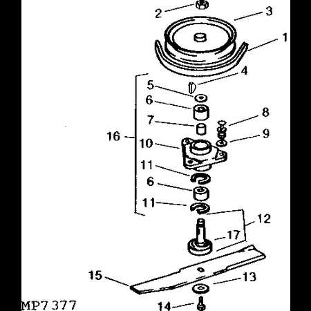 john deere 318 46 inch mower deck parts diagram