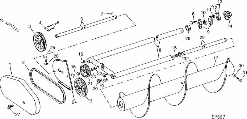 john deere 336 baler parts diagram