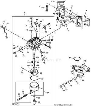 john deere 345 mower deck parts diagram