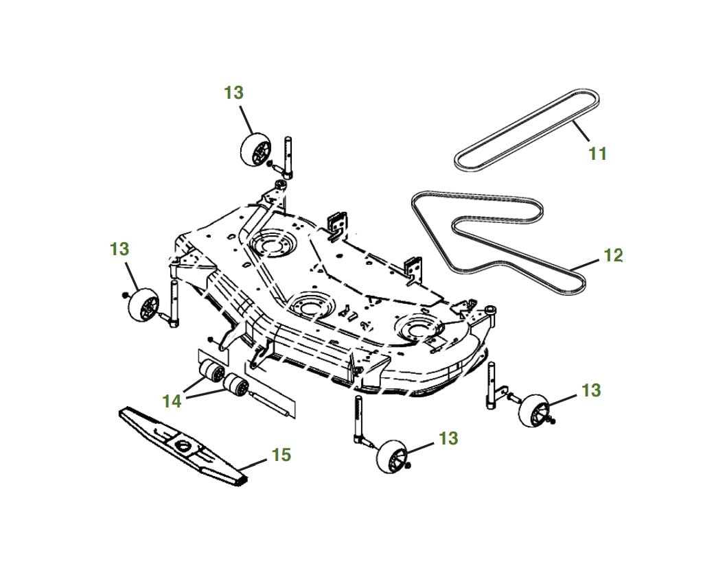 john deere 42 inch mower deck parts diagram