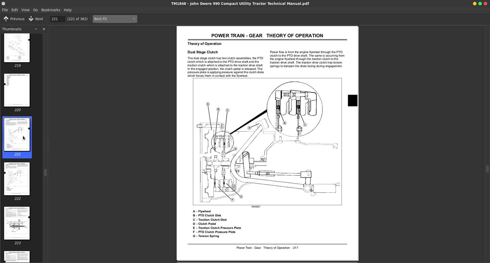 john deere 990 parts diagram