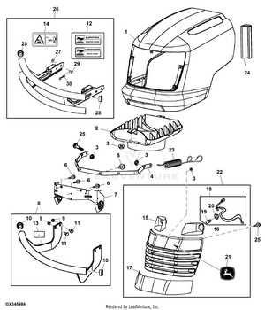 john deere l111 mower deck parts diagram