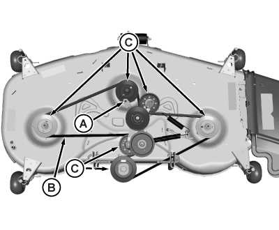 john deere la105 deck parts diagram