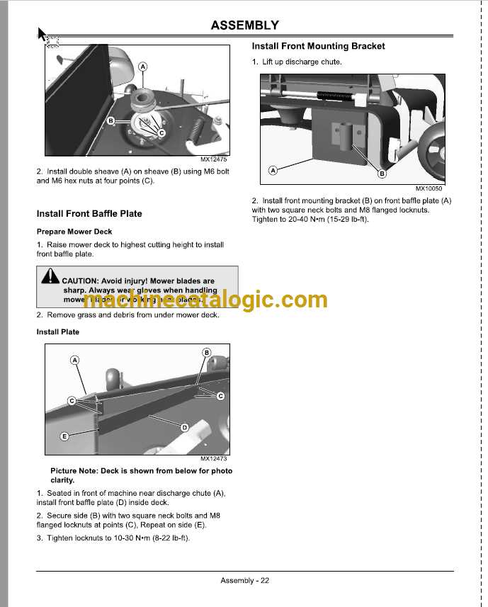 john deere power flow bagger parts diagram