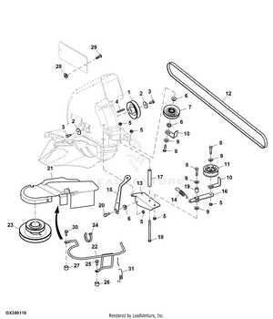 john deere power flow bagger parts diagram