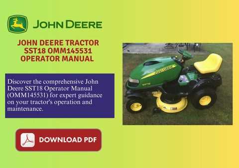 john deere sst18 parts diagram