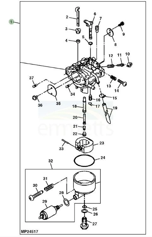 john deere trs27 snowblower parts diagram