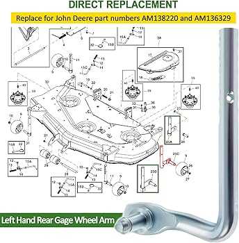 john deere x360 mower deck parts diagram