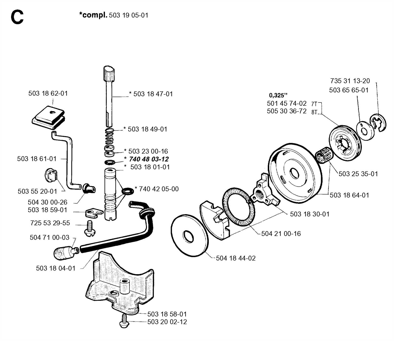 jonsered 2050 parts diagram