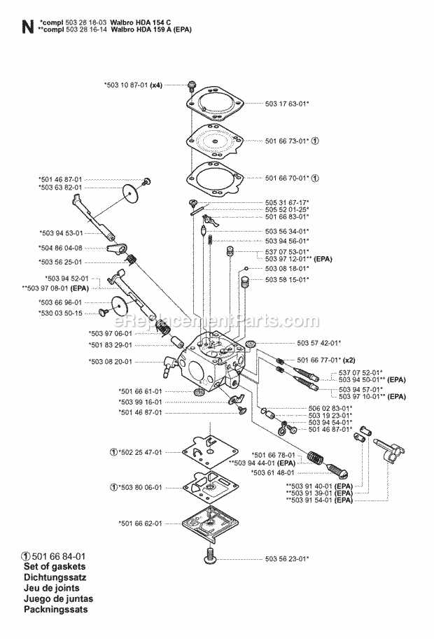 jonsered cs 2150 parts diagram