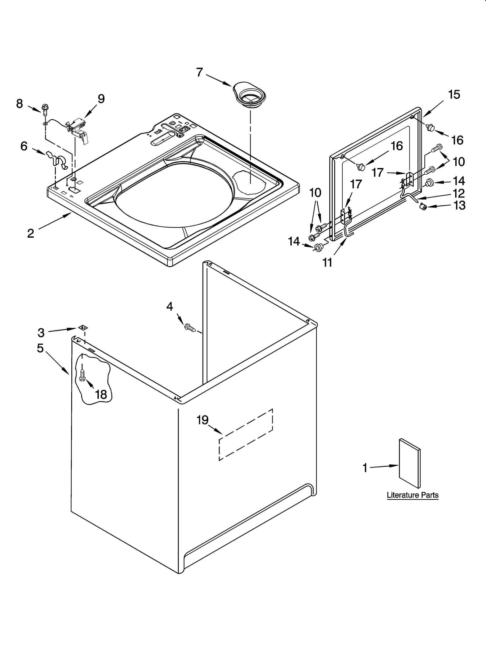 kenmore 600 washer parts diagram