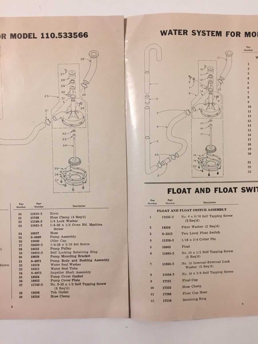 kenmore washing machine model 110 parts diagram