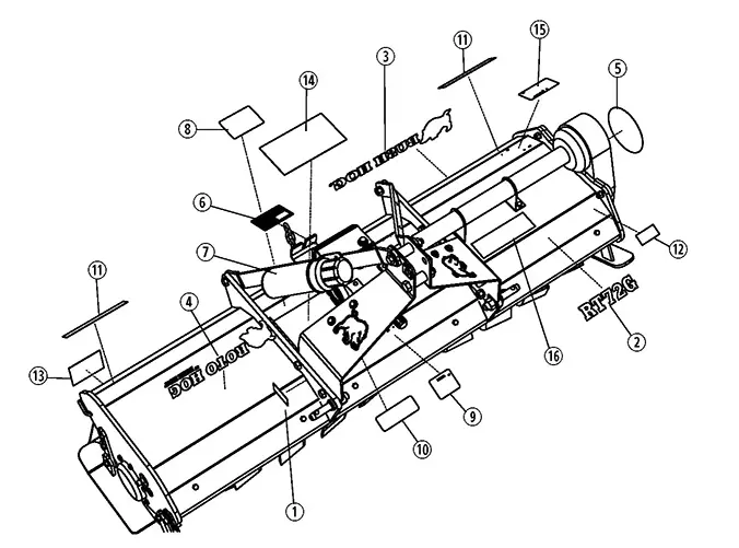 king kutter tiller parts diagram