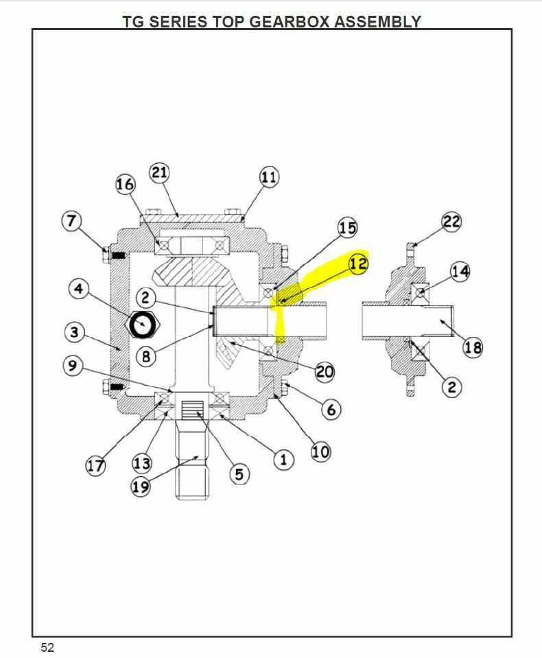 king kutter tiller parts diagram