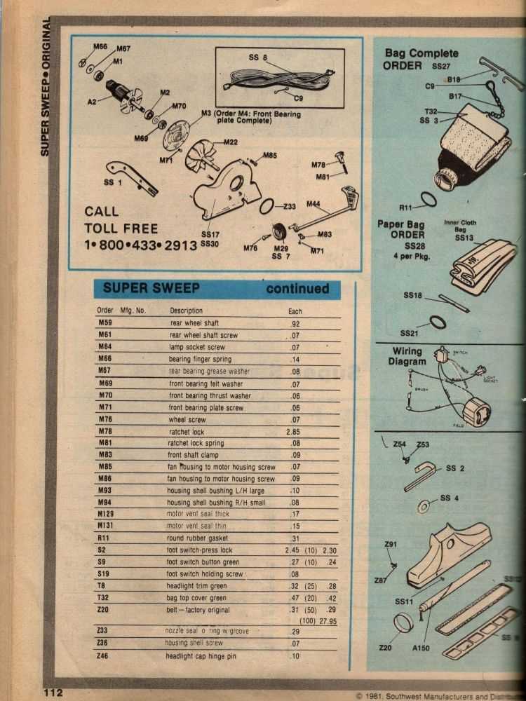 kirby g5 parts diagram