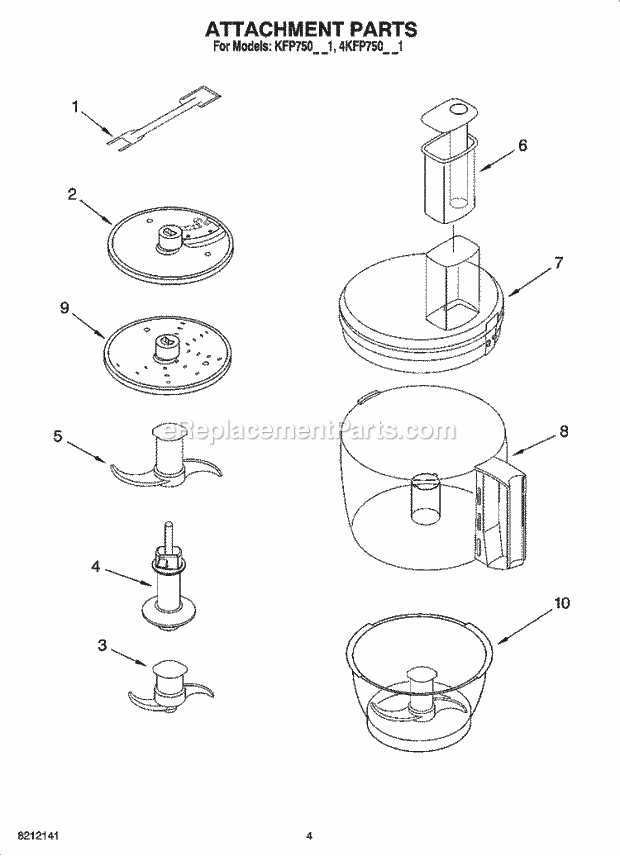 kitchen aid parts diagram