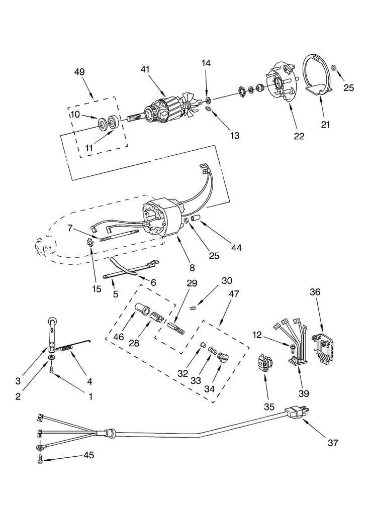 kitchen aid stand mixer parts diagram