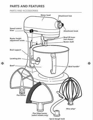 kitchenaid professional 5 plus parts diagram