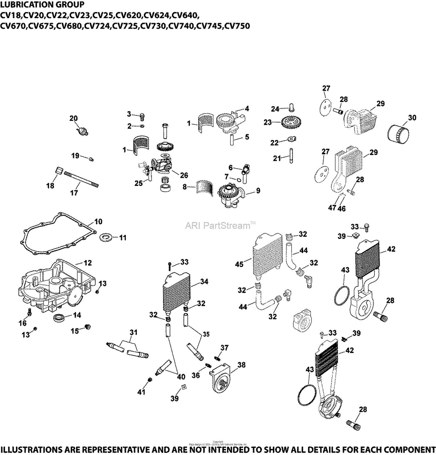 kohler cv740 parts diagram