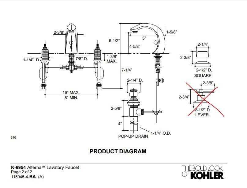 kohler k 15160 parts diagram