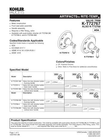 kohler k 304 parts diagram