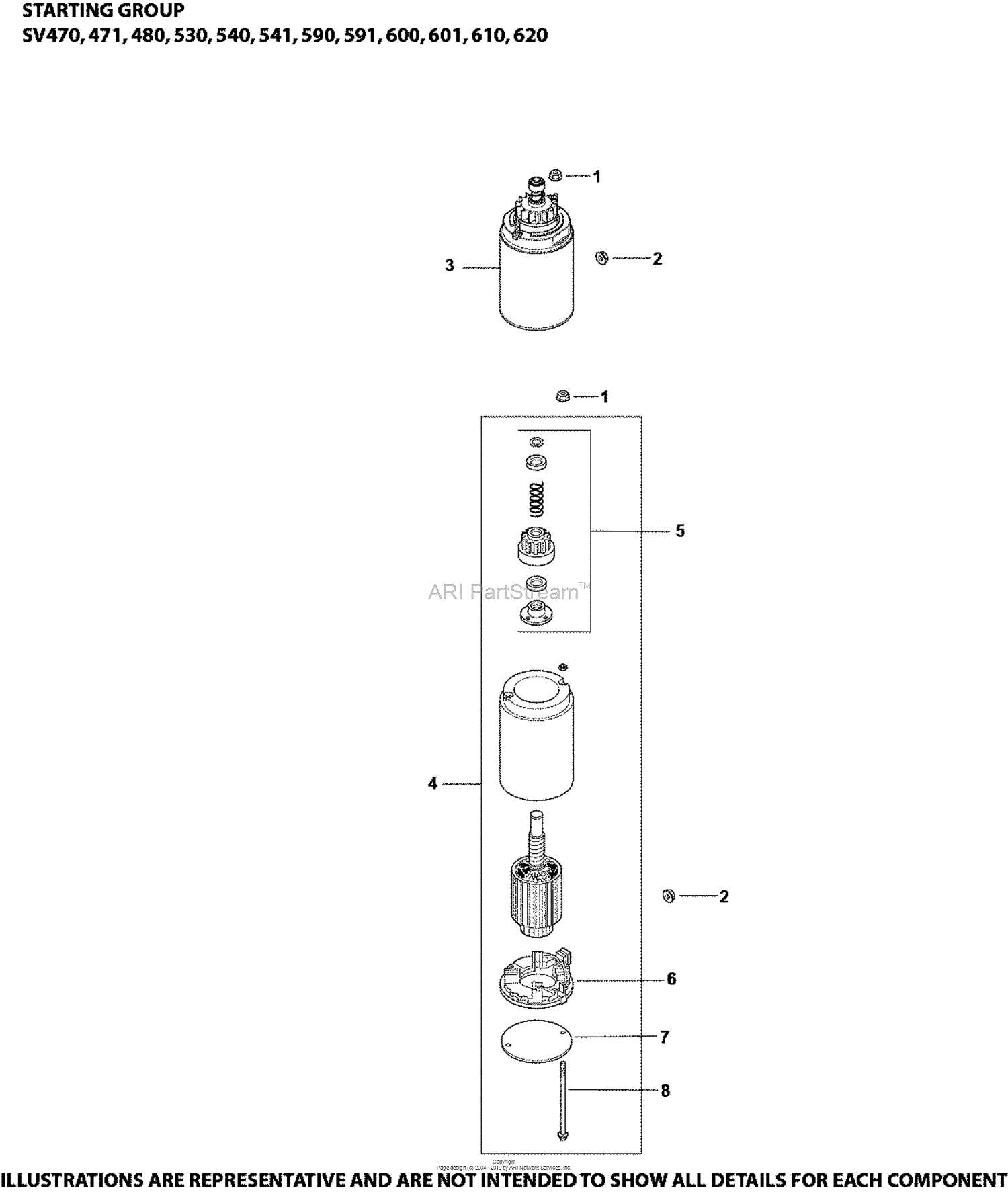 kohler sv540 parts diagram