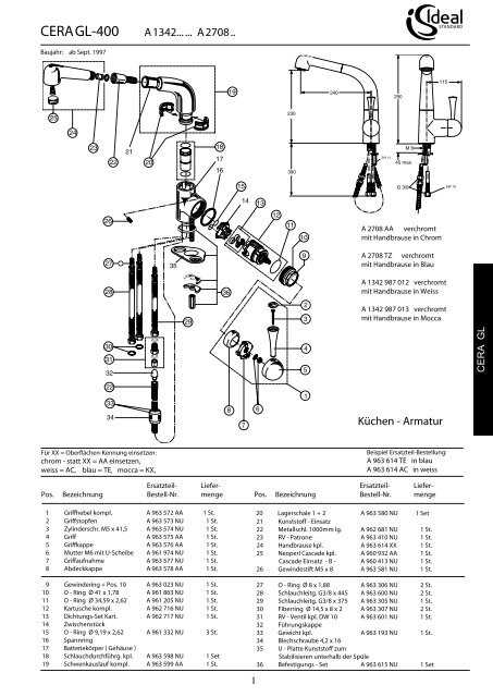 kohler vinnata parts diagram