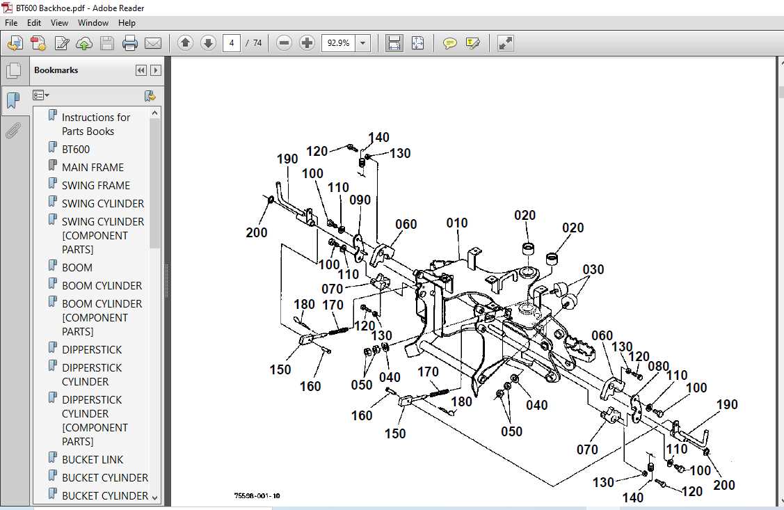 kubota bx parts diagram