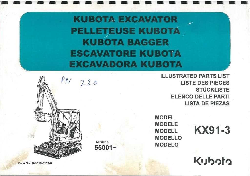 kubota kx91 3 parts diagram