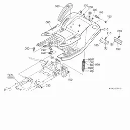 kubota t2380 mower deck parts diagram