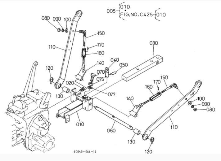 kubota tiller parts diagram